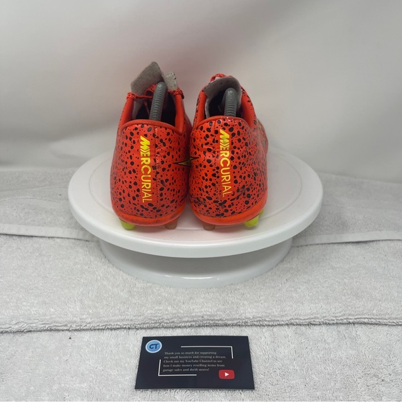 Nike Mercurial Vapor Superfly II CR7 Safari Orange Men’s 8 Soccer Cleats Italy - Picture 3 of 9